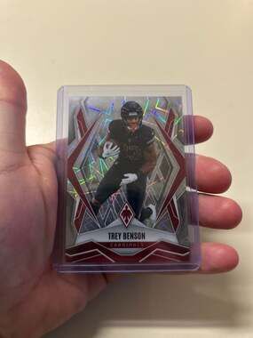 2025 Panini Phoenix Trey Benson Arizona Cardinals Rookie Card No. 27 Silver Spar